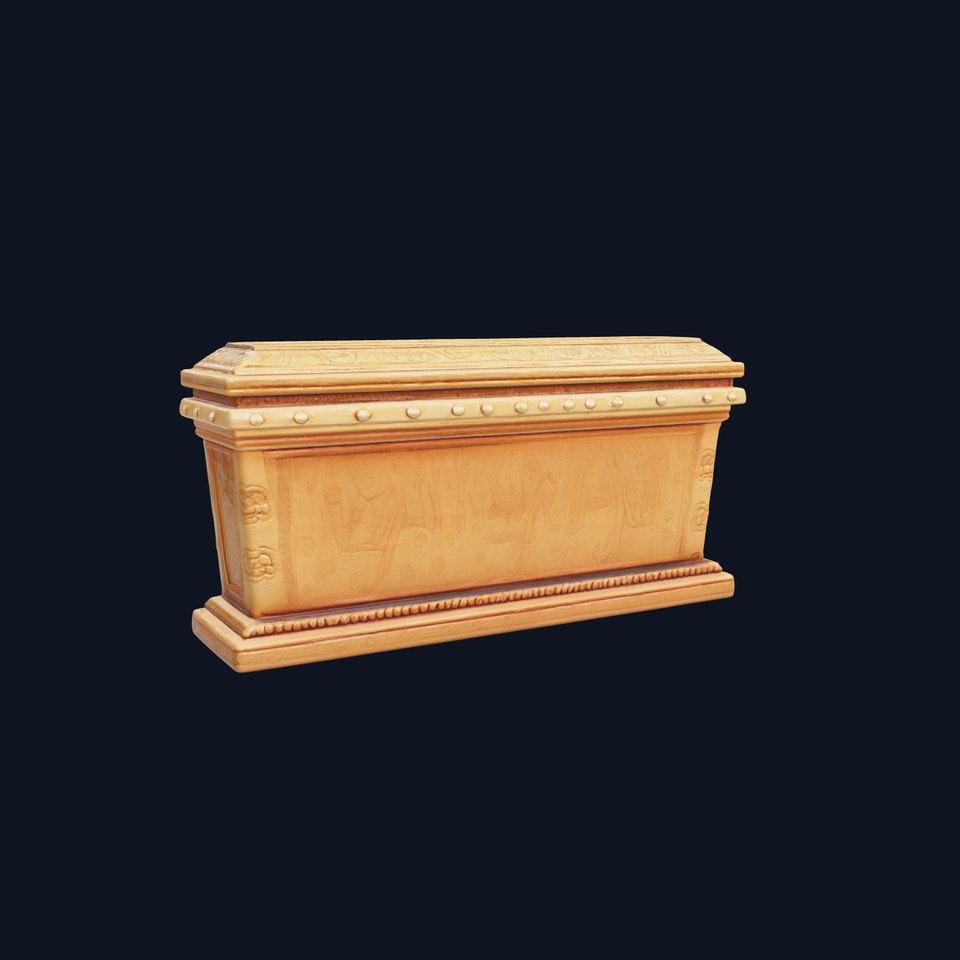 Ancient Egyptian Sarcophagus Sculpture model pack viewer poster