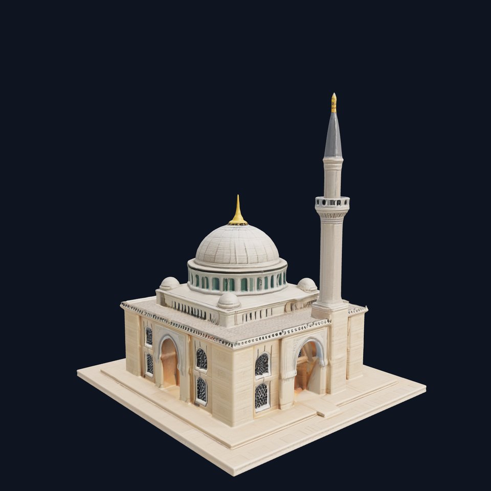 Majestic Mosque with Minaret model pack viewer poster