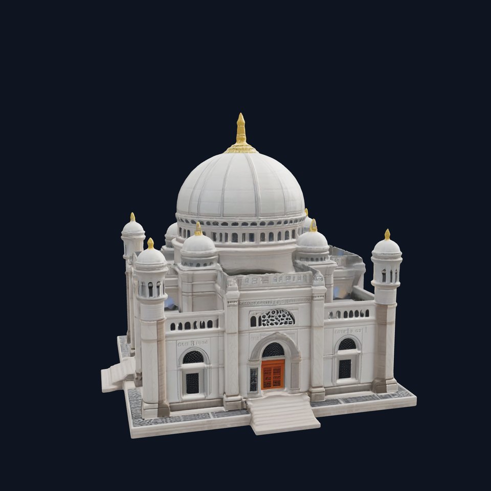 Grand Mosque Dome Stone Carvings model pack