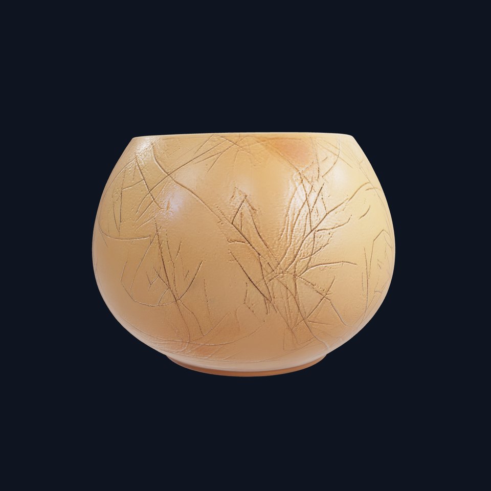 Symmetrical Candle Holder Decorative Design model pack