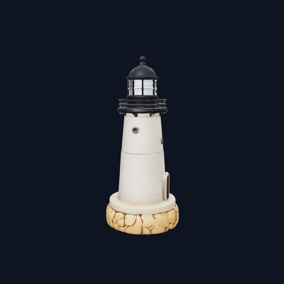 Cracked Stone Lighthouse Architectural model pack
