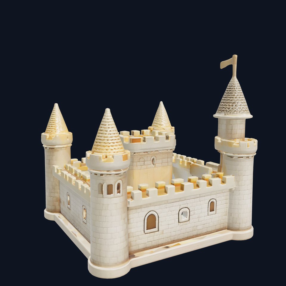 Aquarium Castle Symmetrical Design model pack