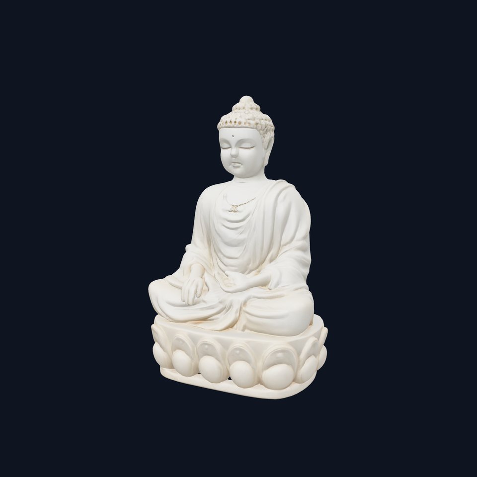 Meditating Buddha Marble Sculpture model pack