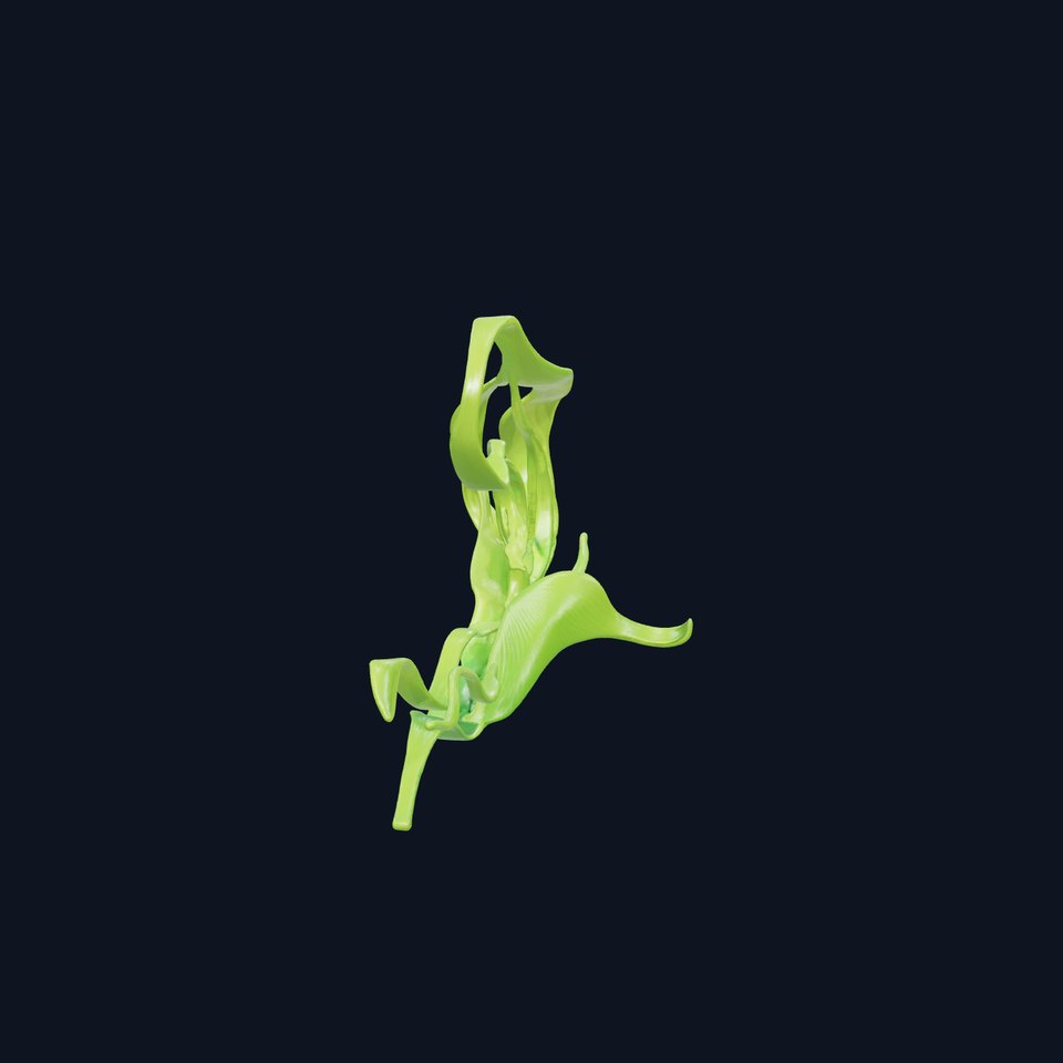 Flowing Seaweed Design 3D model pack