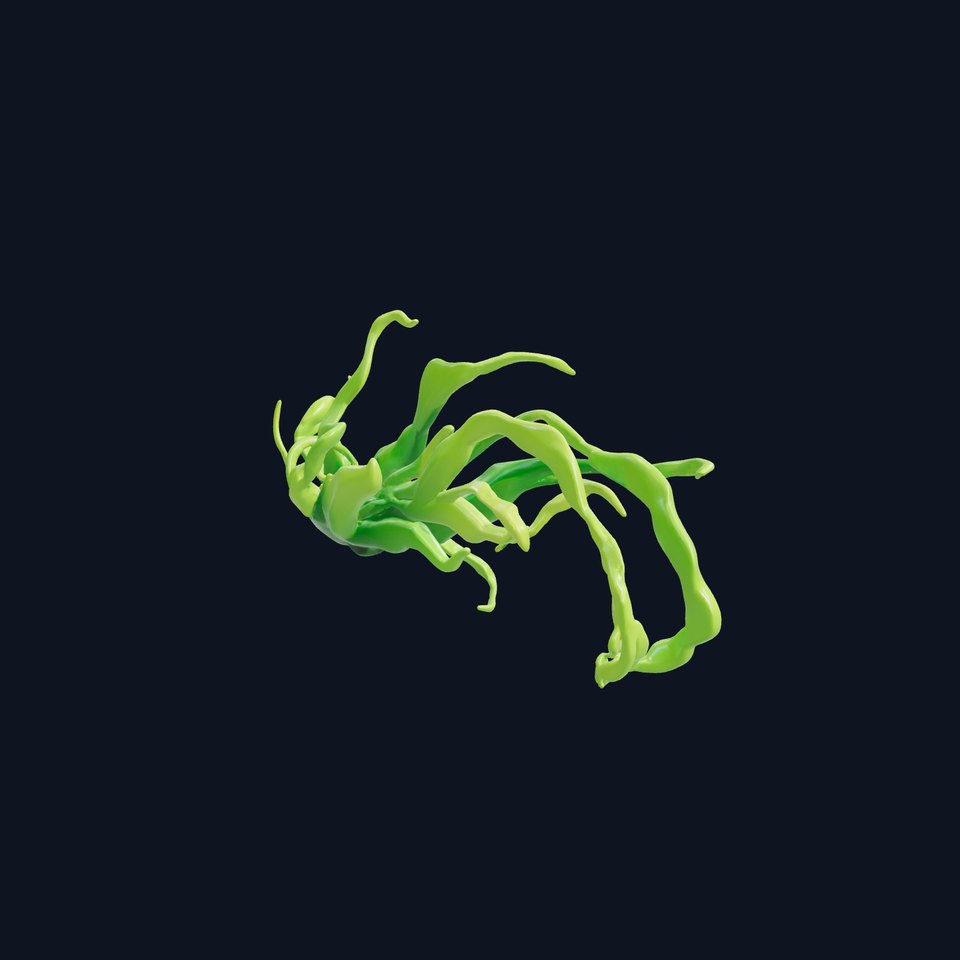 Vibrant Seaweed Flowing Design model pack