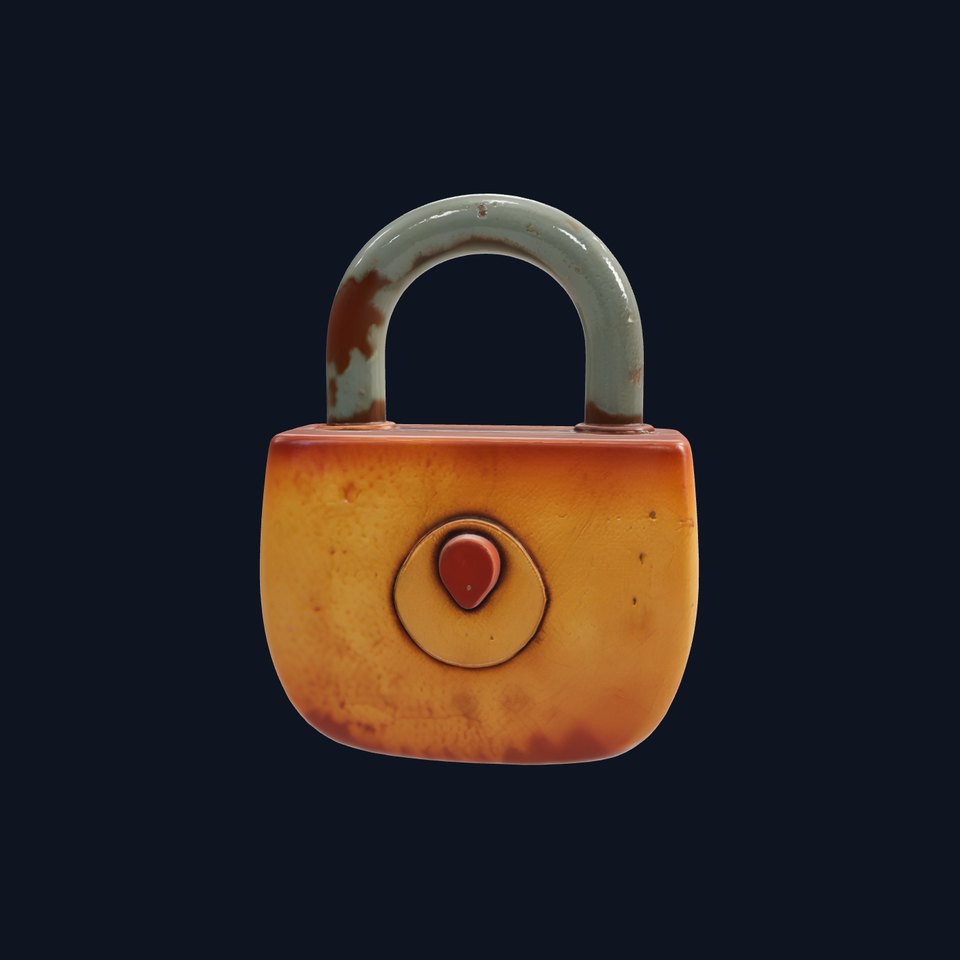 Rusted Metal Lock model pack