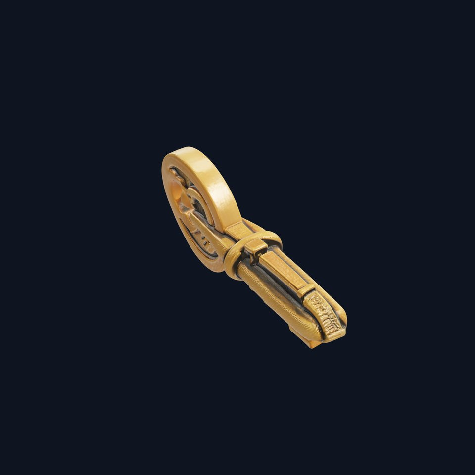 Intricate Antique-Style Key model pack