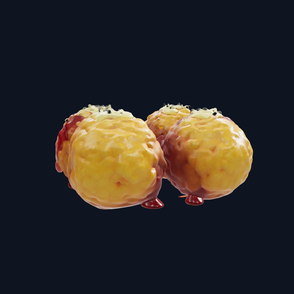 Takoyaki Octopus Balls Food Model Pack