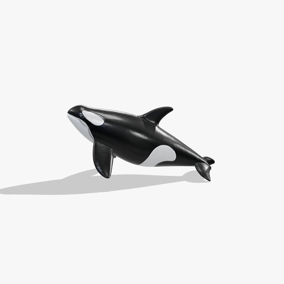 Glossy Orca 3D Aquatic Design model pack
