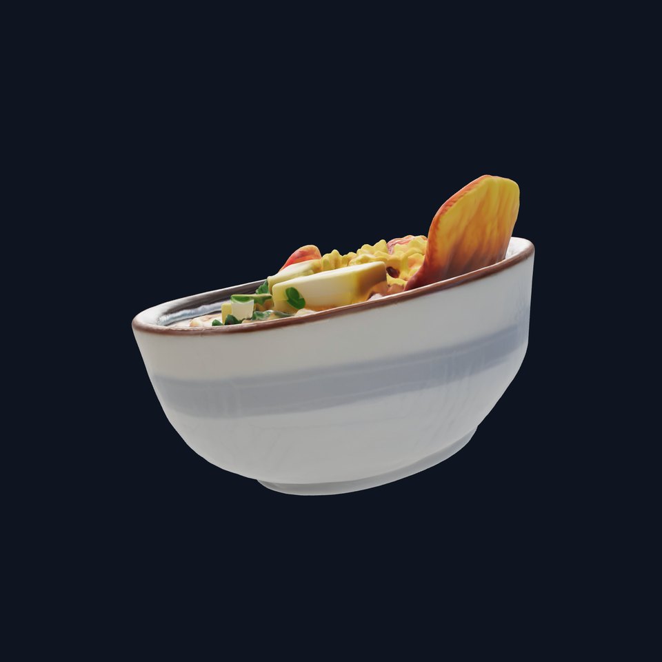 Udon Noodles with Toppings 3D model pack viewer poster