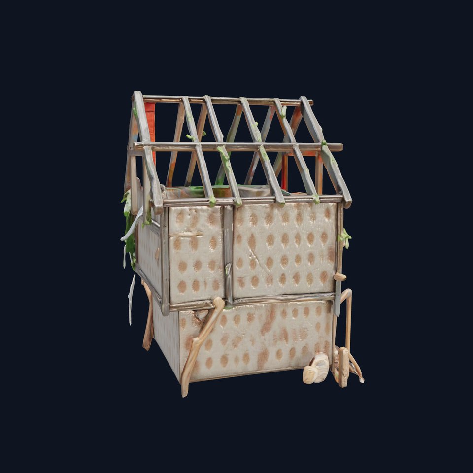 Abandoned Homestead Ruins Architectural model pack