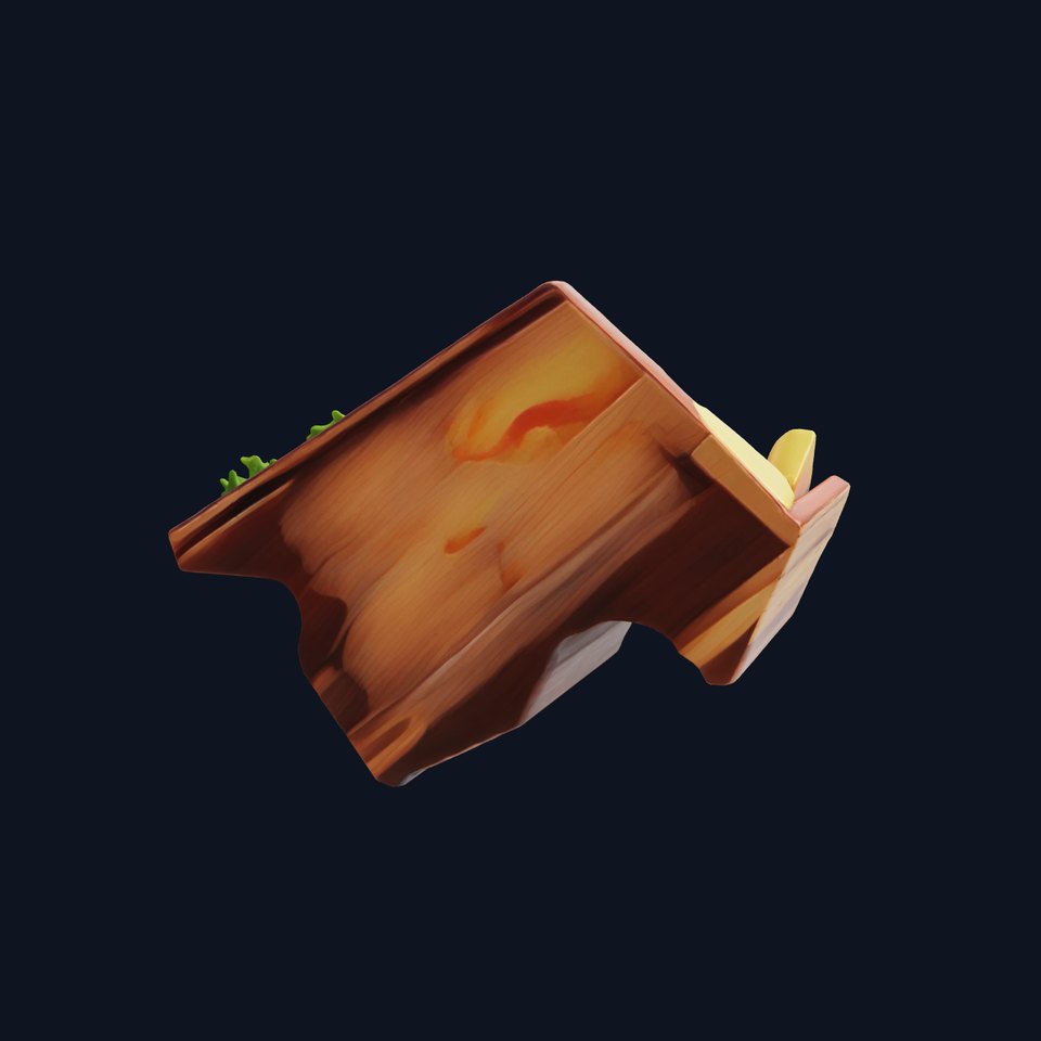 Japanese Bento Box Food Arrangement model pack