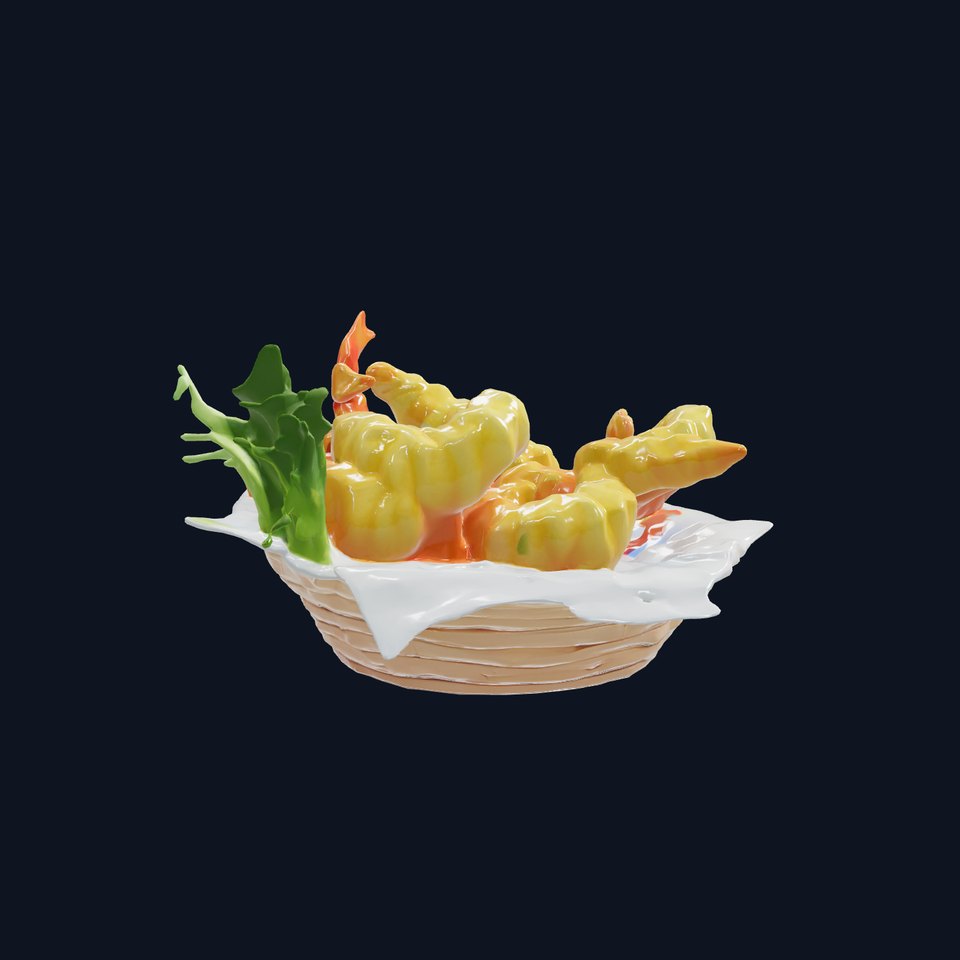 Tempura Assortment Pack with Texture Detailing model pack