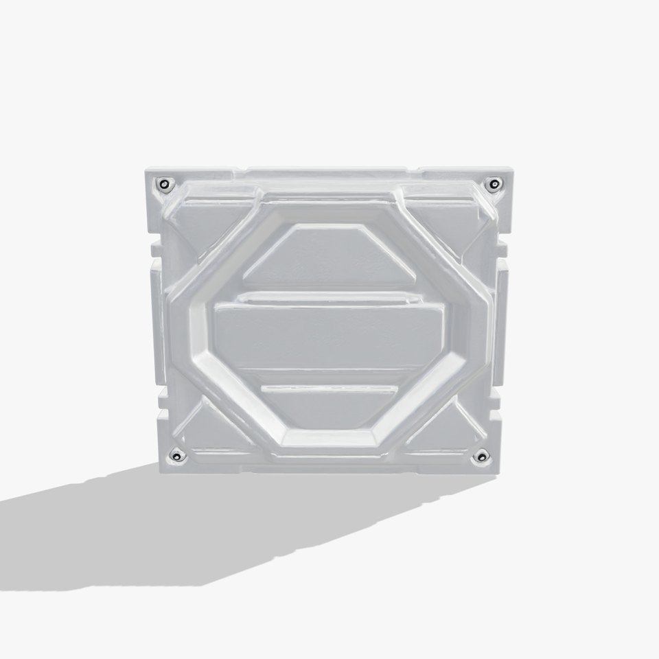 Futuristic Modular Wall Panel Design model pack