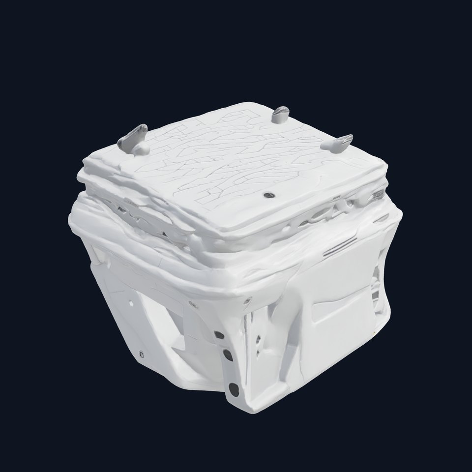 Futuristic Modular Ceiling Detail model pack