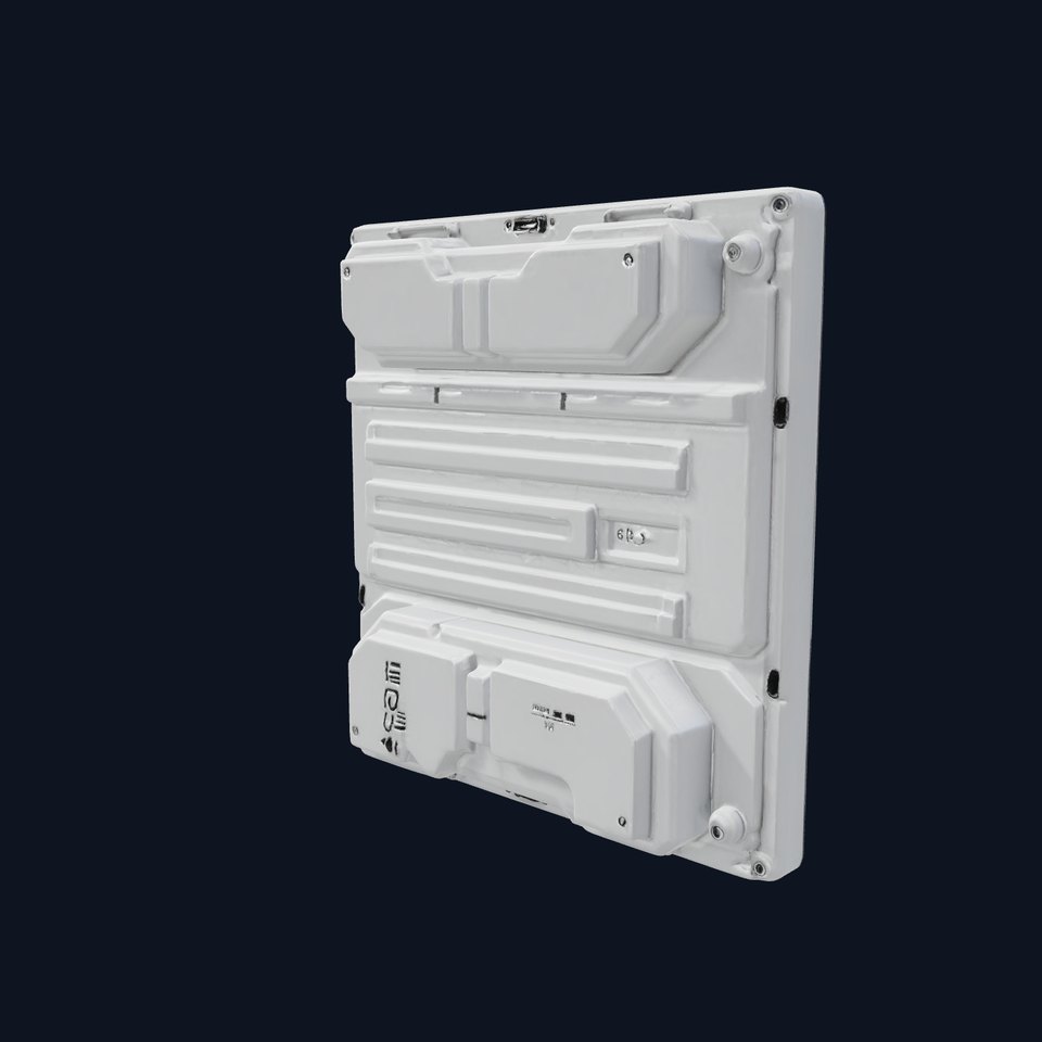 Futuristic Modular Wall Panel model pack