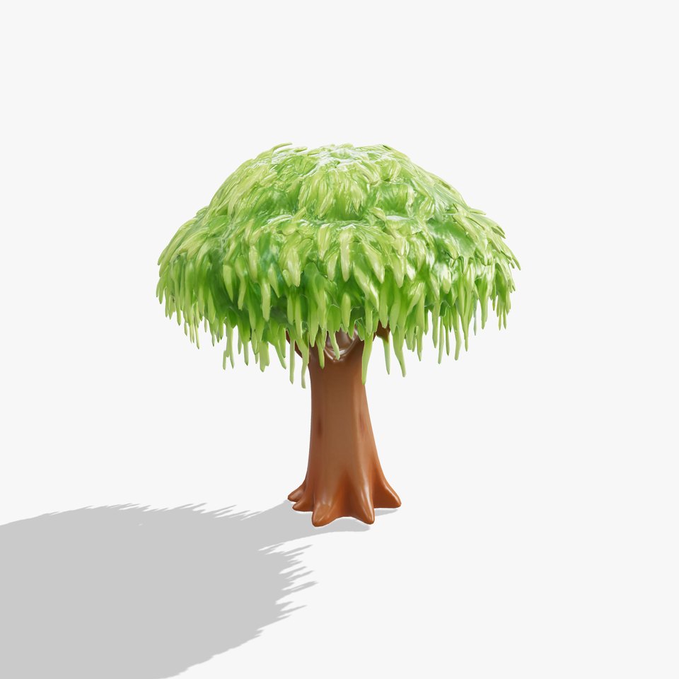 Animated Willow Tree Model Pack with Flowing Form and Smooth Texture viewer poster