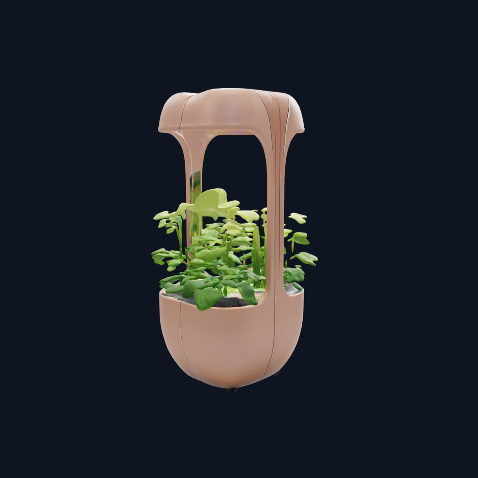 Vertical Plant Pod High-Tech Composite model pack