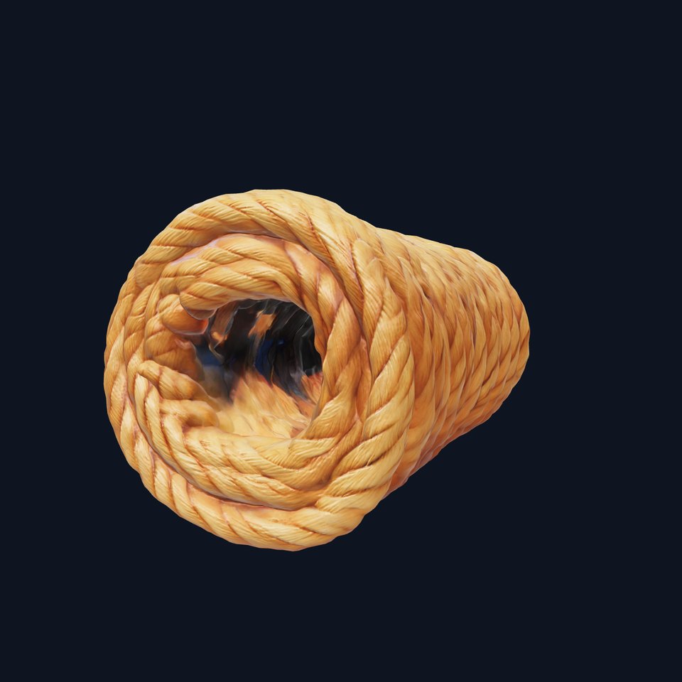 Realistic Rope Coil Model Pack