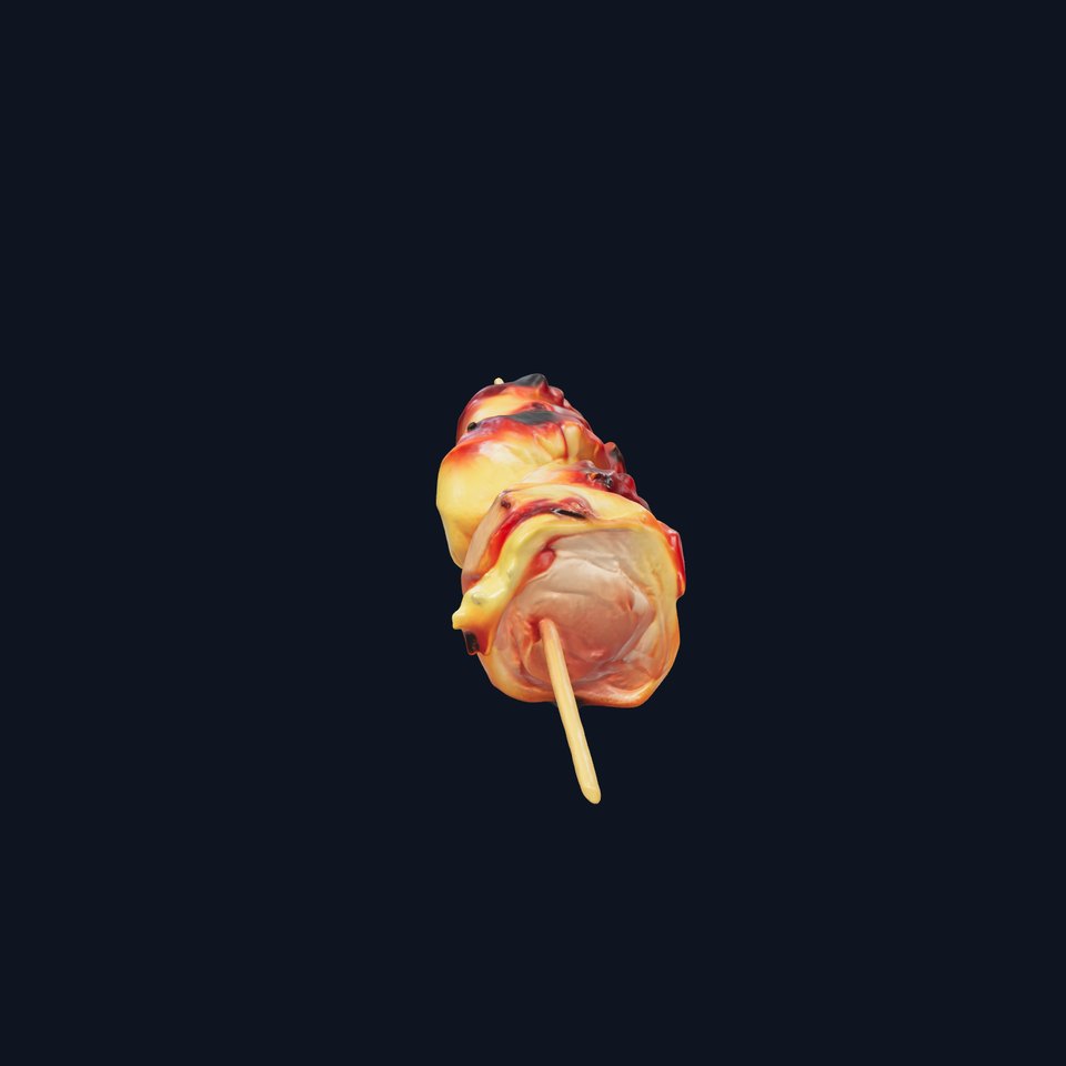 Realistic Pork Skewer model pack