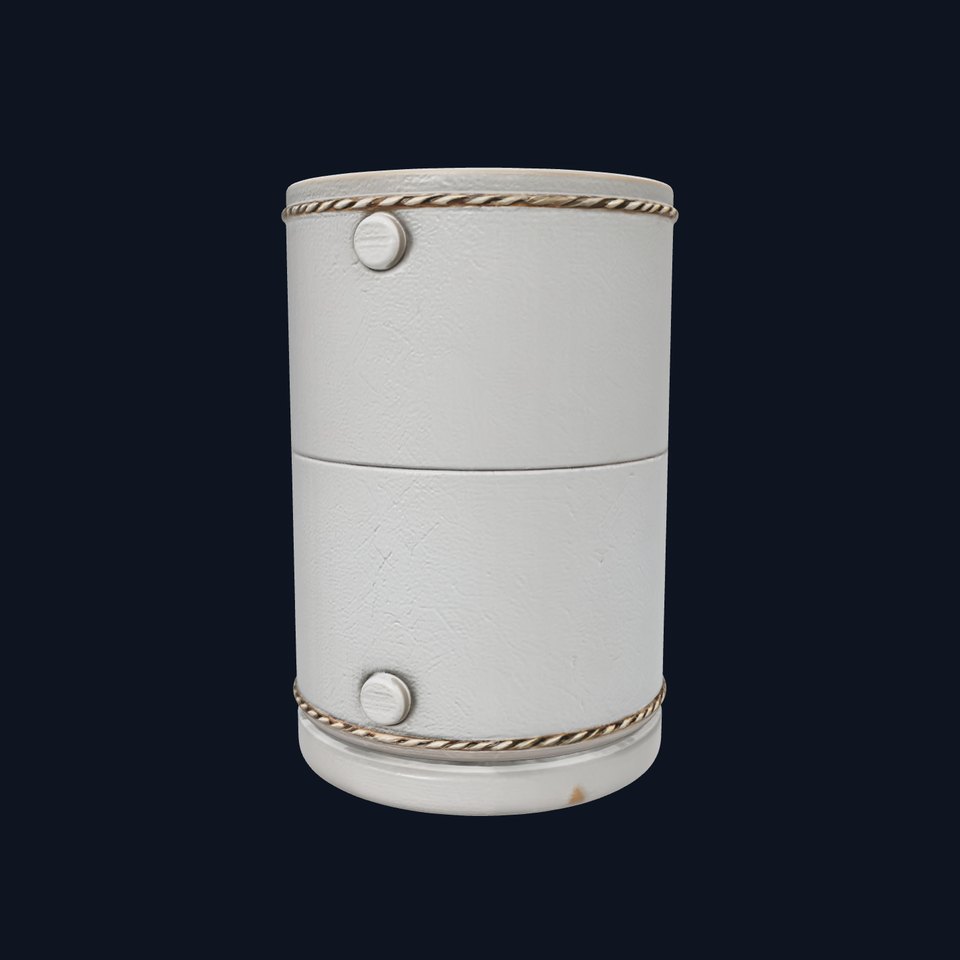 Industrial Cylinder with Rivets model pack