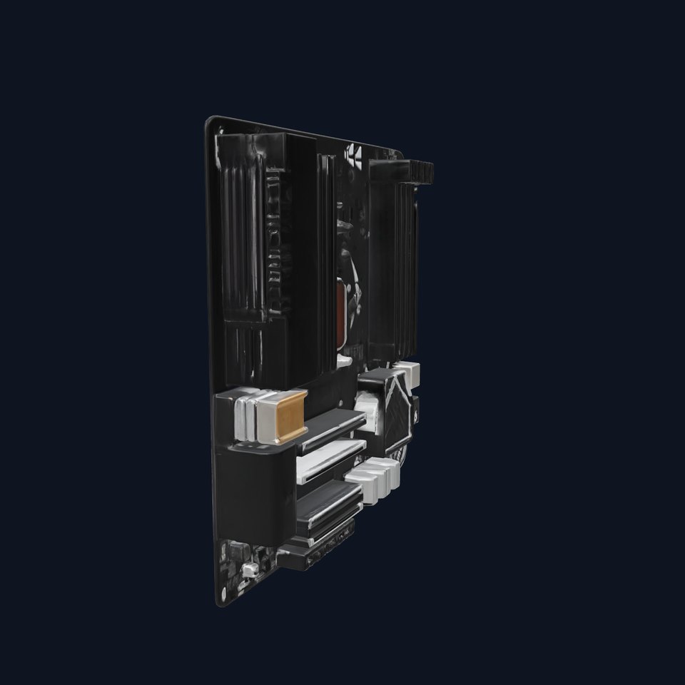 Compact HTPC Motherboard Model Pack with Black Silver Design