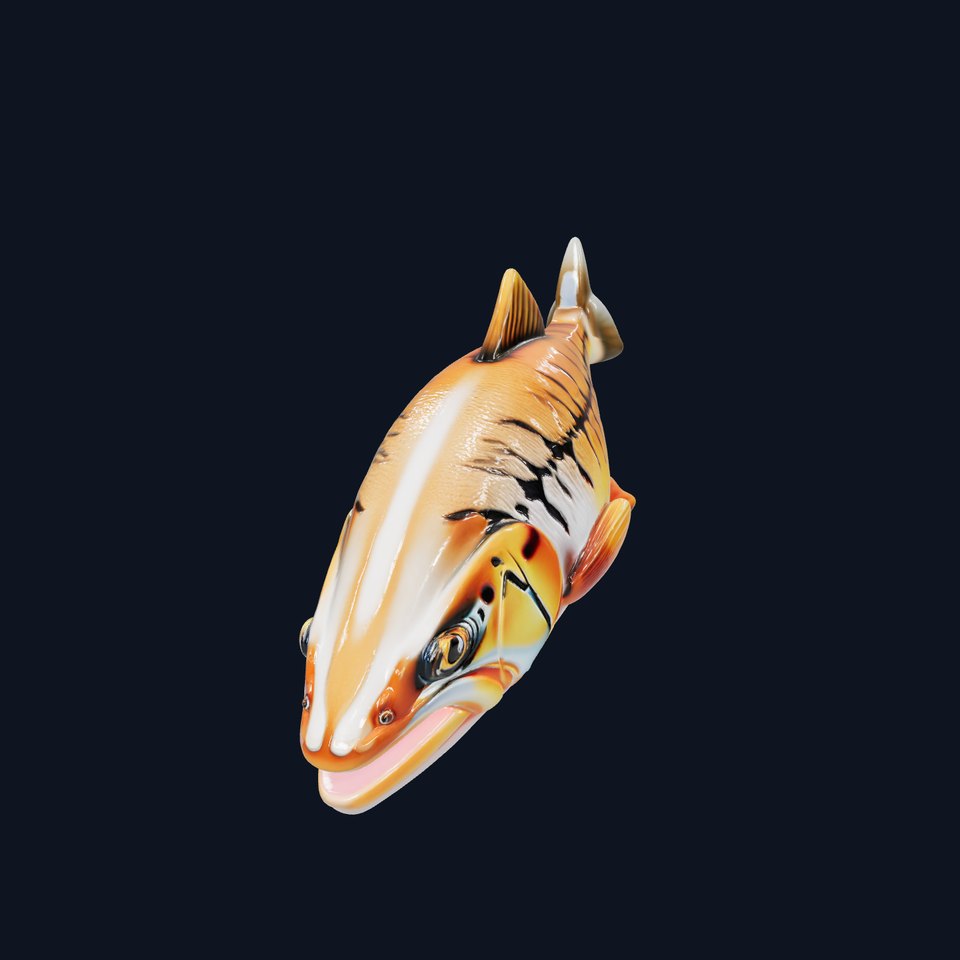 Tiger Trout Hybrid Fish model pack