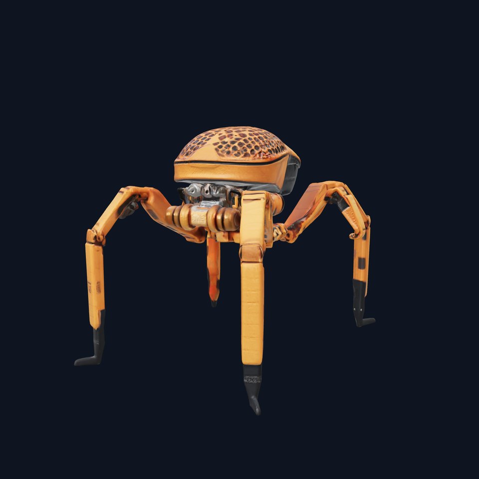 Spider Bot Exploration Drone Model Pack