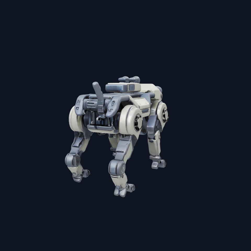 Military Robot Dog Armored Reconnaissance model pack