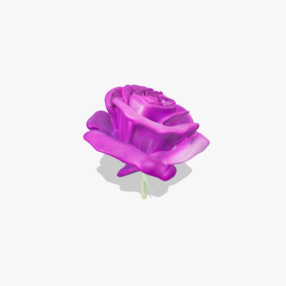 Rosa Purple Rose Velvety Texture Model Pack viewer poster