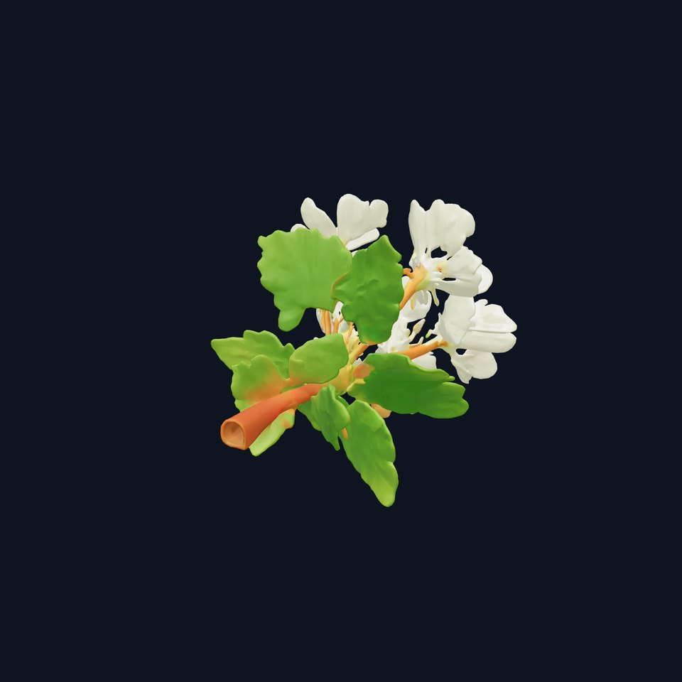 Alpine Clover Graceful Flower model pack