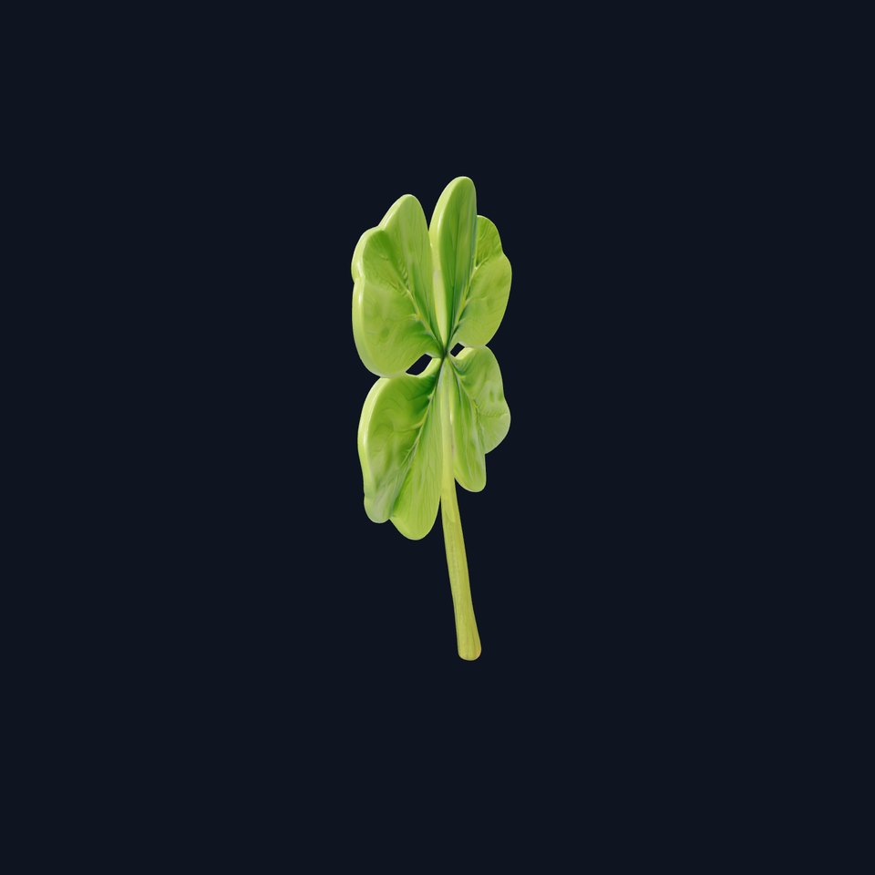 Four-Leaf Clover Realistic Texture model pack