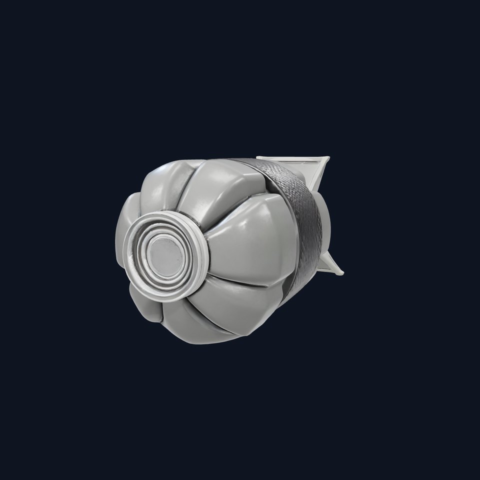 Cluster Bomb Realistic Metallic Mesh model pack