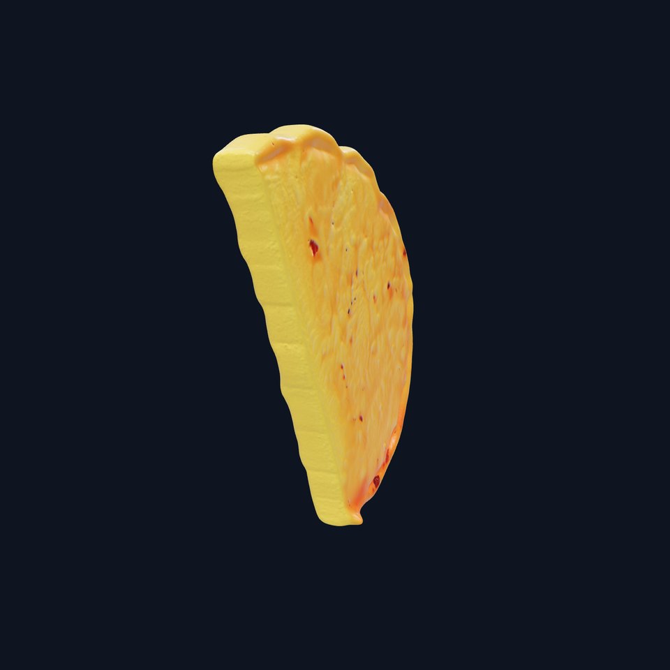Lifelike Tortilla Chip Golden Crisp Surface model pack