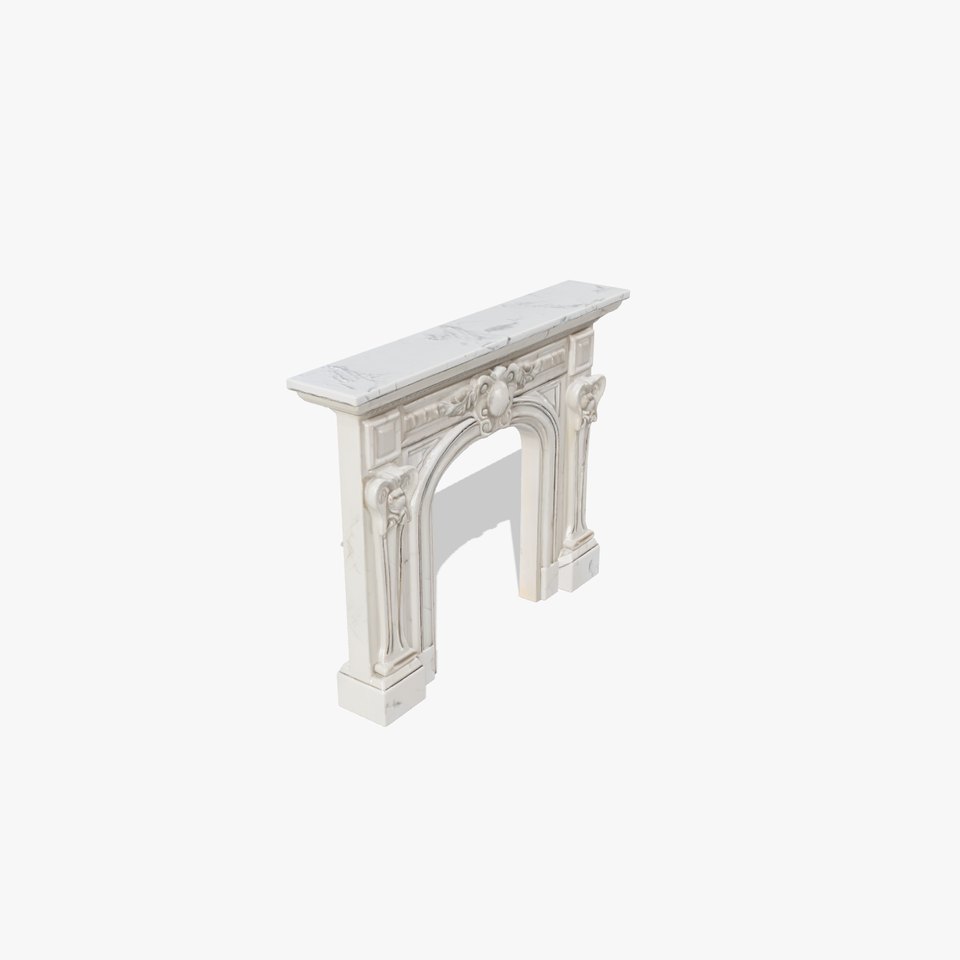 Classic Marble Fireplace Mantelpiece model pack viewer poster