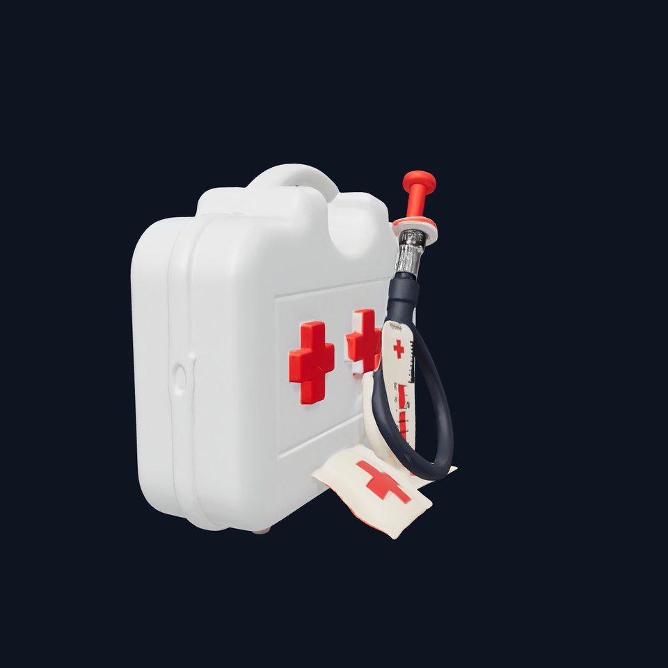 Toy Doctor Kit for Toddlers model pack