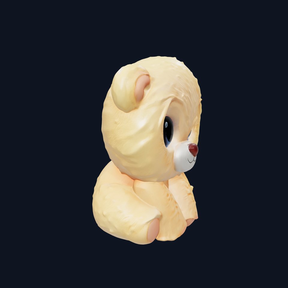 Cuddly Plush Toy Bear model pack