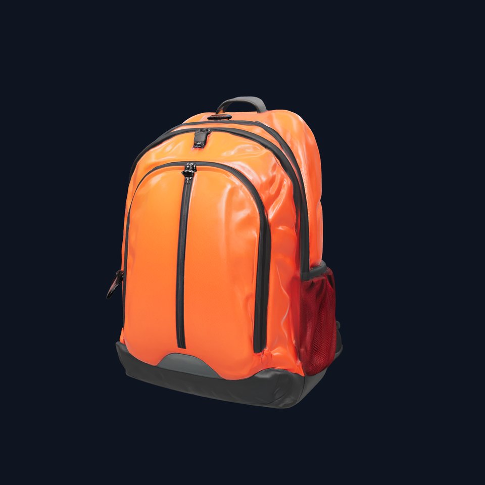 Athletic Backpack Multi-Pocket 3D Model Pack