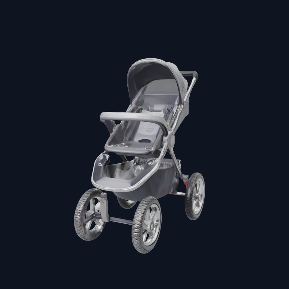 All-terrain Stroller Rugged Design model pack