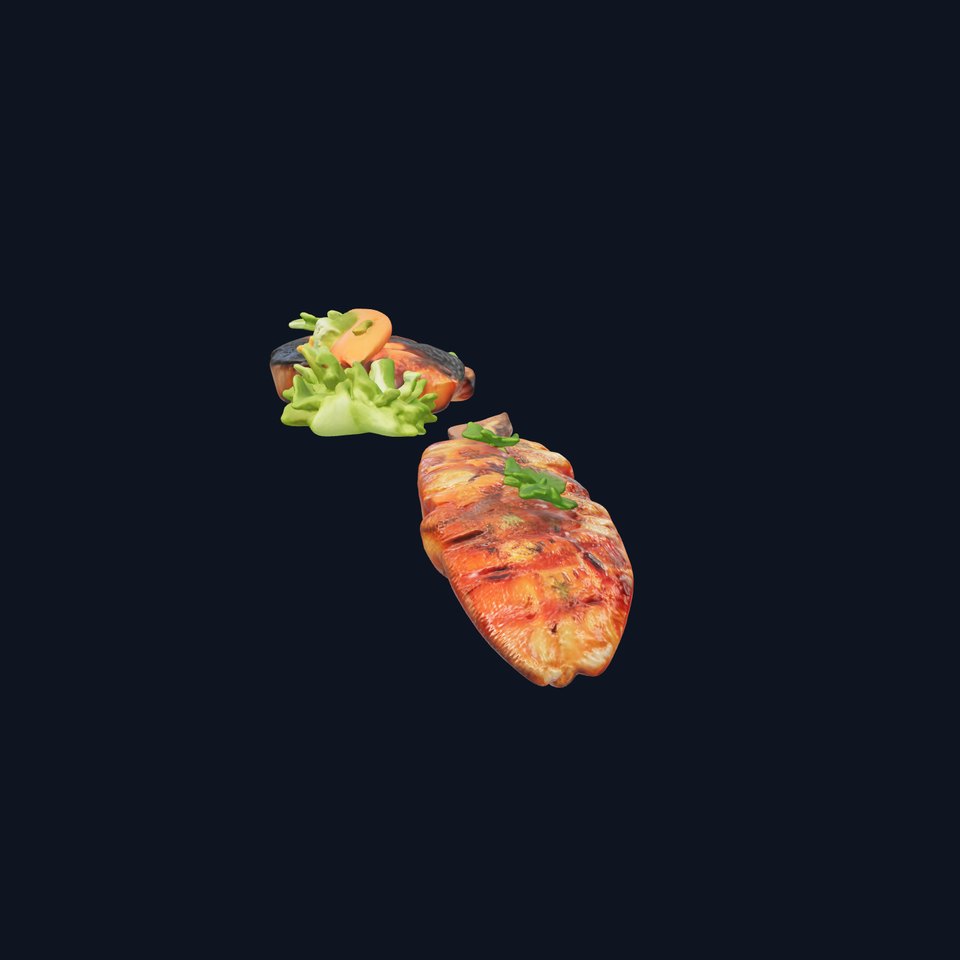 Gourmet BBQ Wooden Serving Plate model pack