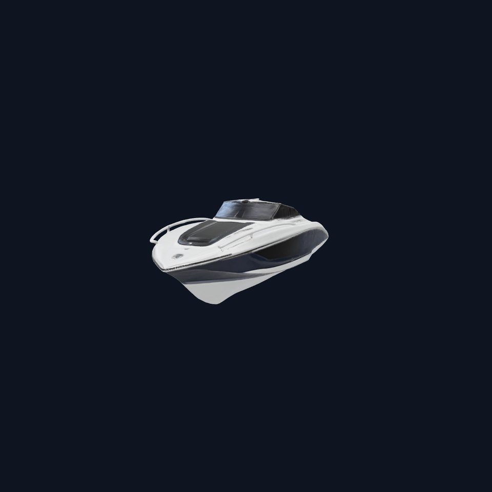 Modern Speedboat with Chrome Accents model pack