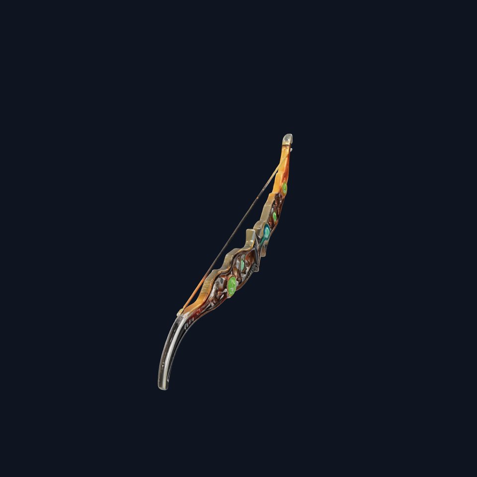 Magical Bow with Glowing Runes model pack