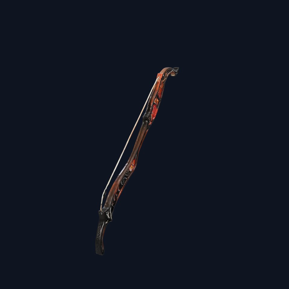 Mystical Arcane Bow with Illuminating Runes model pack