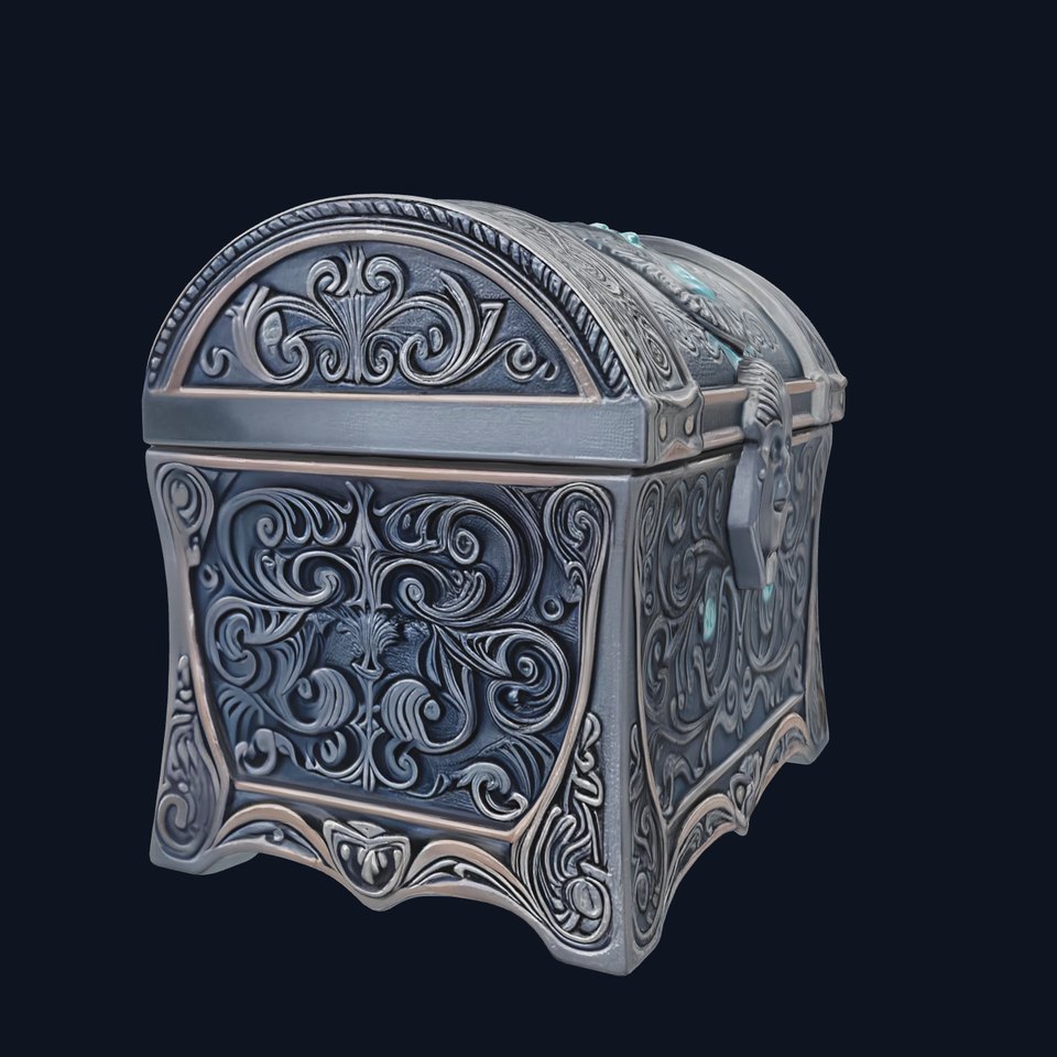 Ornate Fantastical Chest model pack