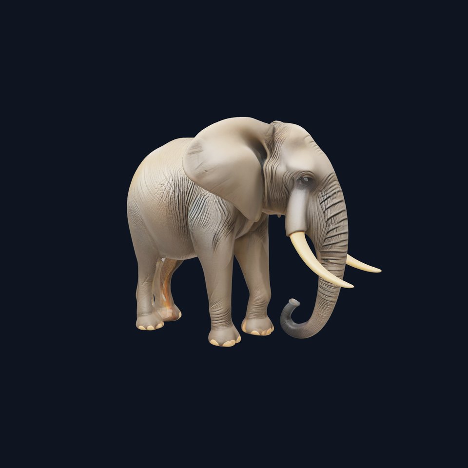 African Bush Elephant Model Pack with Detailed Textures