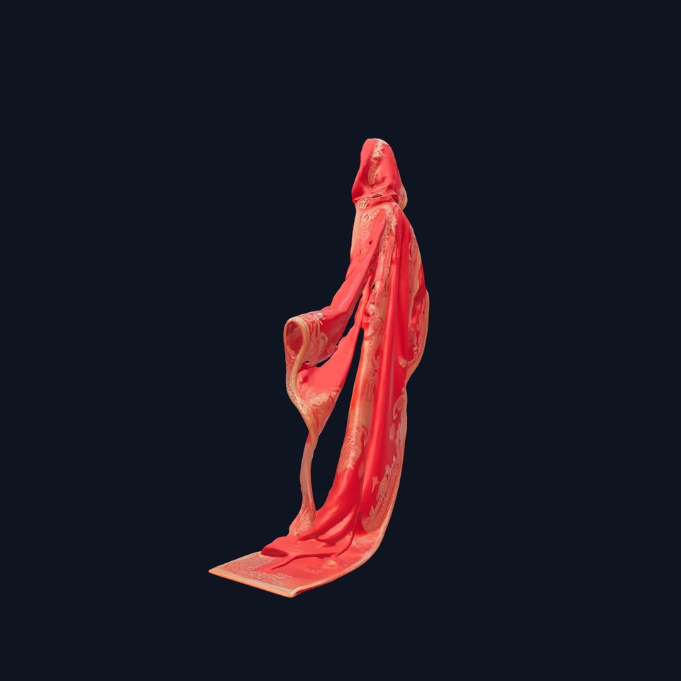 Crimson Magical Cloak model pack