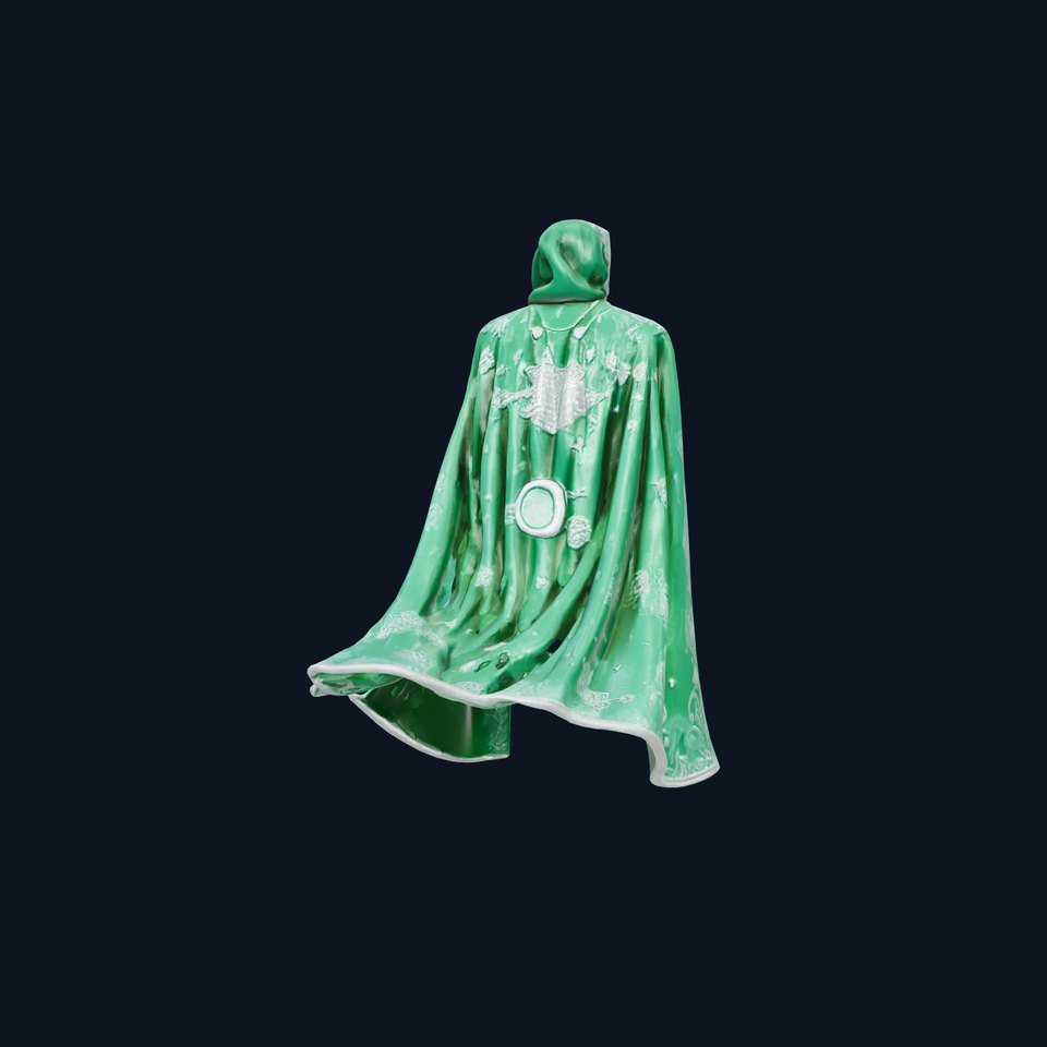 Emerald Celestial Cloak model pack