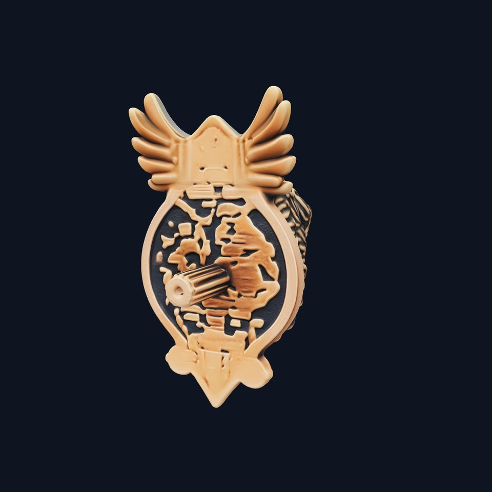 Eagle Head Door Knocker Sculpture model pack