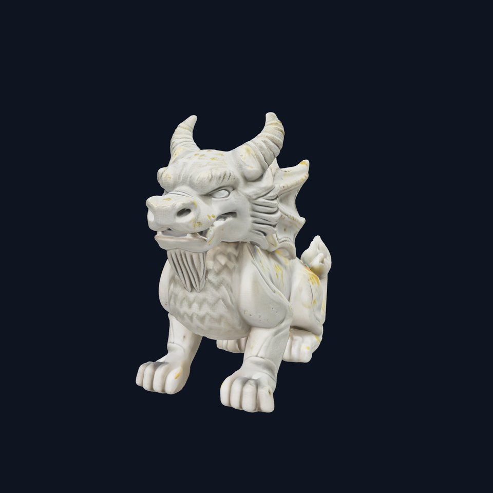 Mythical Stone Creature Statuette model pack