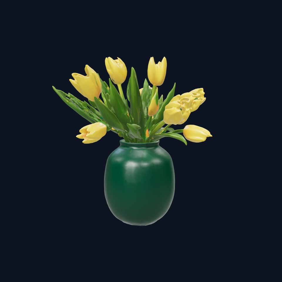 Elegant Tulip Vase Arrangement model pack
